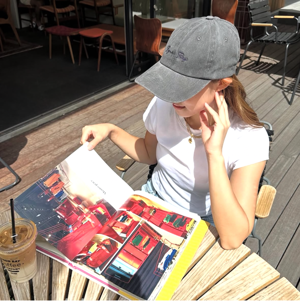 【限定】Byron bay coffee オリジナルキャップ-Washed denim-