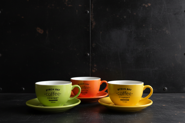 BYRON BAY Coffee オリジナル ラテボウル＆ソーサー SET（M）