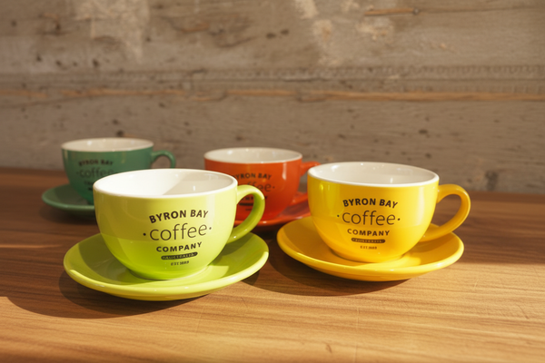 BYRON BAY Coffee オリジナル ラテボウル＆ソーサー SET（M）