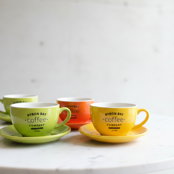 BYRON BAY Coffee オリジナル ラテボウル＆ソーサー SET（M）