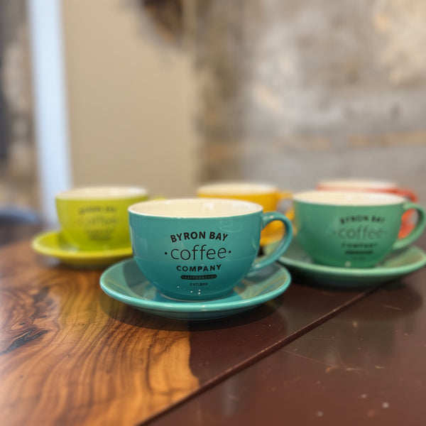 BYRON BAY Coffee オリジナル ラテボウル＆ソーサー SET（M）