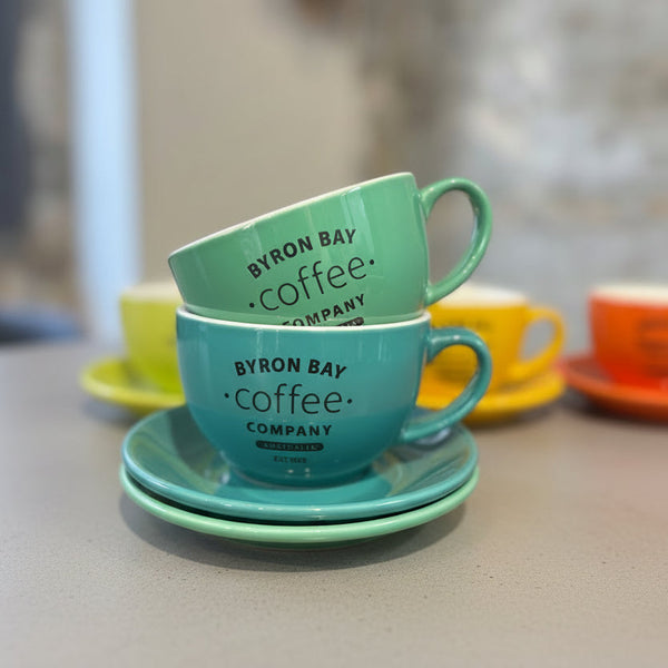 BYRON BAY Coffee オリジナル ラテボウル＆ソーサー SET（M）