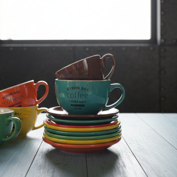 BYRON BAY Coffee オリジナル ラテボウル＆ソーサー SET（M）