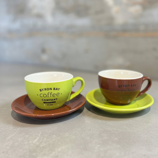 BYRON BAY Coffee オリジナル ラテボウル＆ソーサー SET（M）
