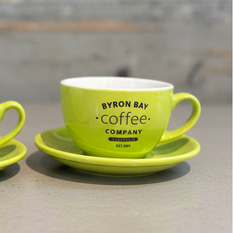 BYRON BAY Coffee オリジナル ラテボウル＆ソーサー SET（M）