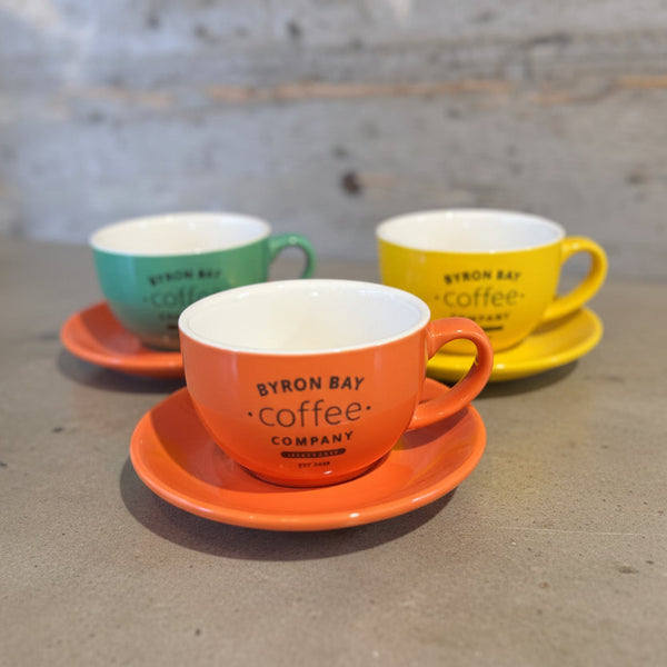 BYRON BAY Coffee オリジナル ラテボウル＆ソーサー SET（M）