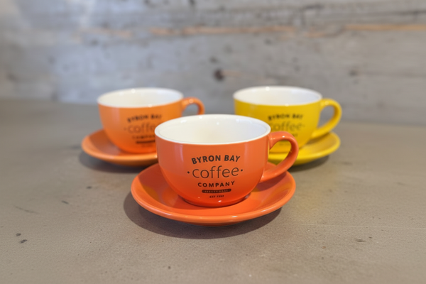 BYRON BAY Coffee オリジナル ラテボウル＆ソーサー SET（M）