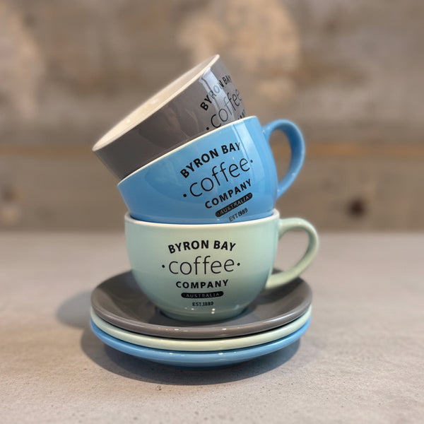 BYRON BAY Coffee オリジナル ラテボウル＆ソーサー SET（M）