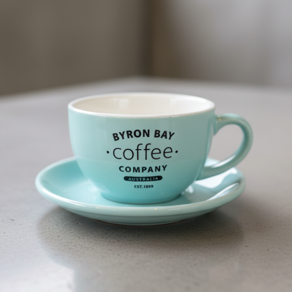 BYRON BAY Coffee オリジナル ラテボウル＆ソーサー SET（M）