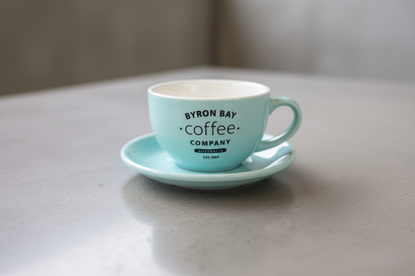 BYRON BAY Coffee オリジナル ラテボウル＆ソーサー SET（M）