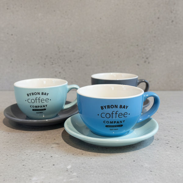 BYRON BAY Coffee オリジナル ラテボウル＆ソーサー SET（M）