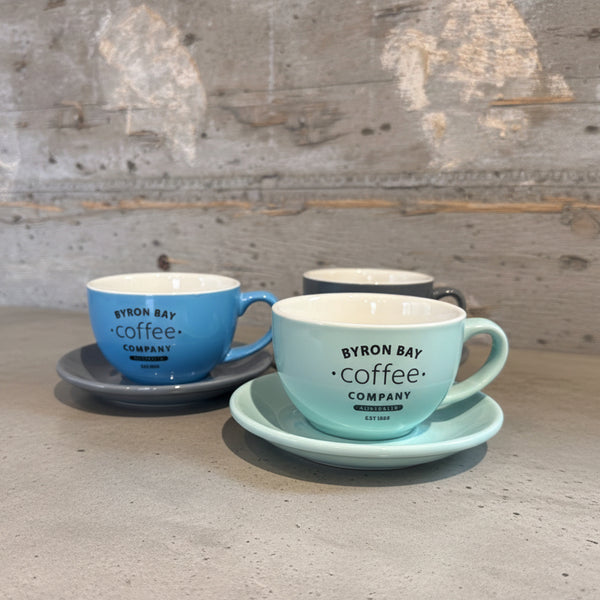 BYRON BAY Coffee オリジナル ラテボウル＆ソーサー SET（M）
