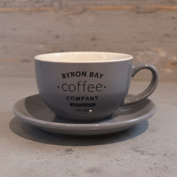 BYRON BAY Coffee オリジナル ラテボウル＆ソーサー SET（M）