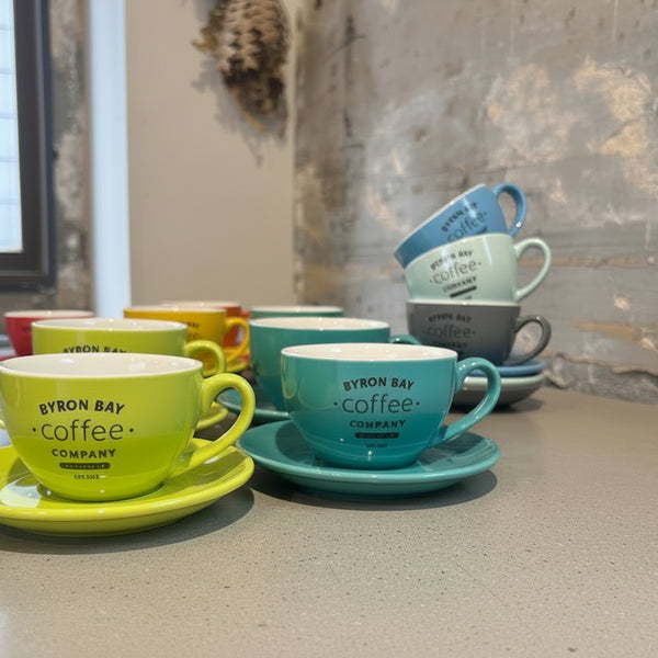 BYRON BAY Coffee オリジナル ラテボウル＆ソーサー SET（M）