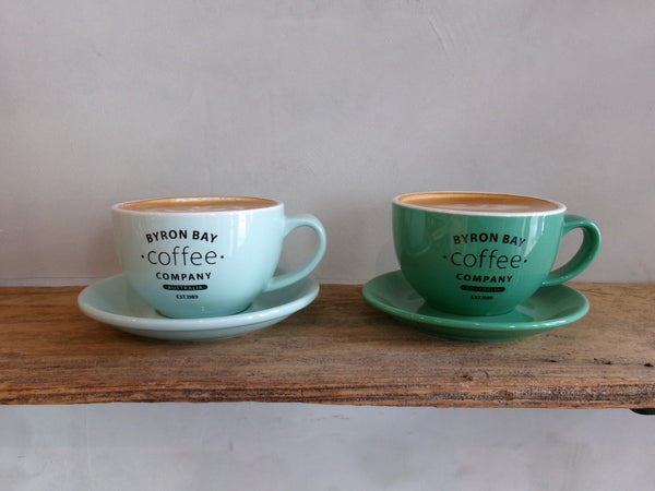 BYRON BAY Coffee オリジナル ラテボウル＆ソーサー SET（M）