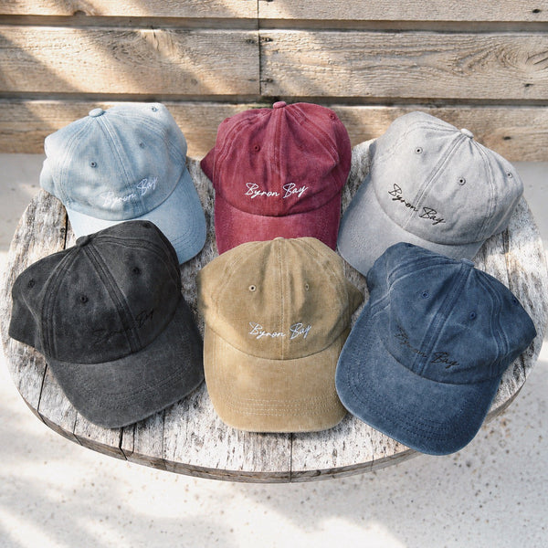 【NEW】Byron bay coffee オリジナルキャップ2026-Washed denim-