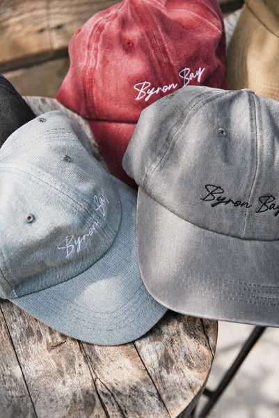 【NEW】Byron bay coffee オリジナルキャップ2026-Washed denim-